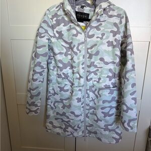 Nuage Camouflage Hooded Rain Jacket